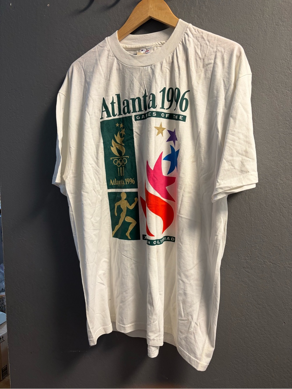 NWT Vintage Champion 1996 Atlanta Olympics T Shirt Men’s Size XL - Picture 1 of 6
